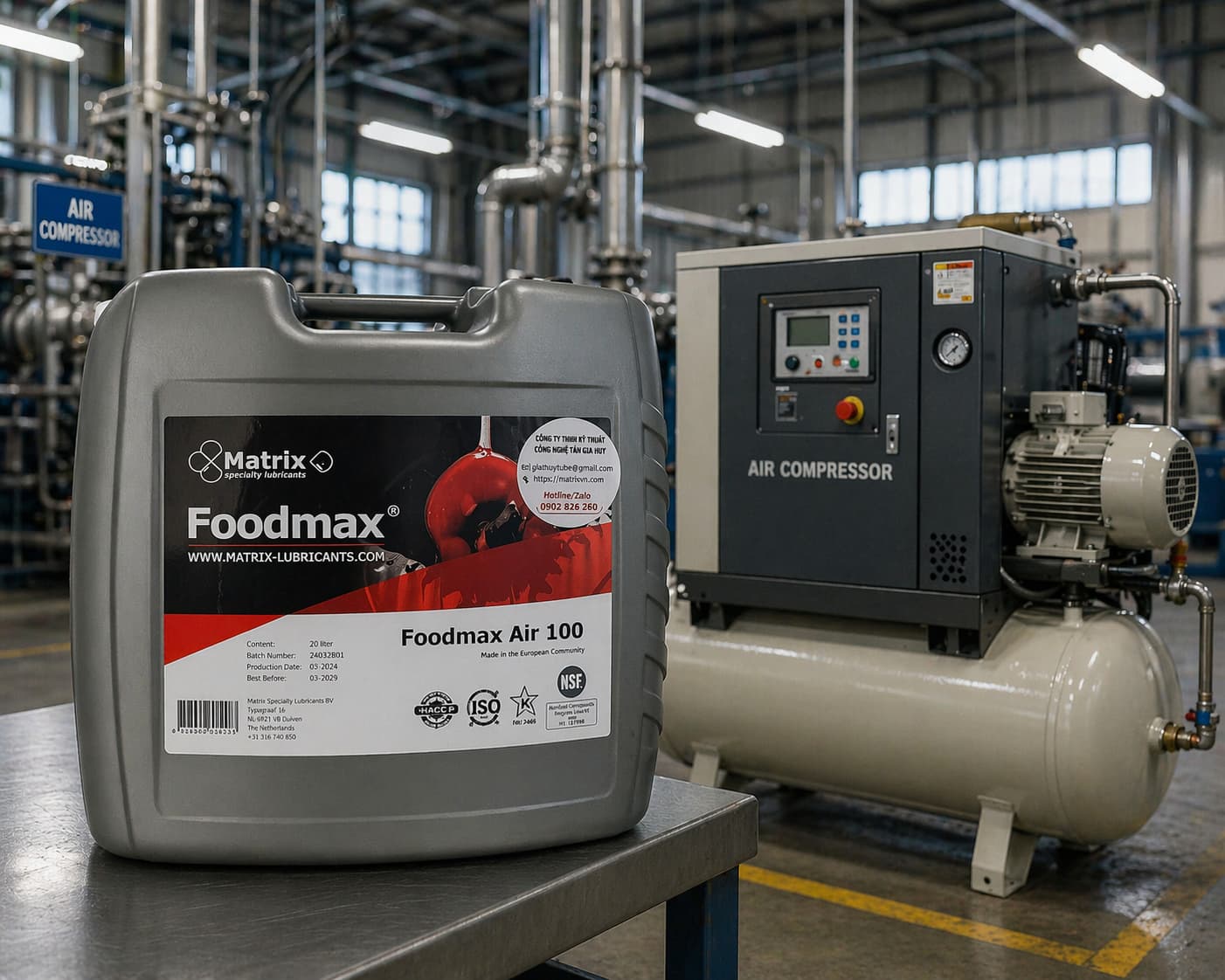 dau compressor food grade